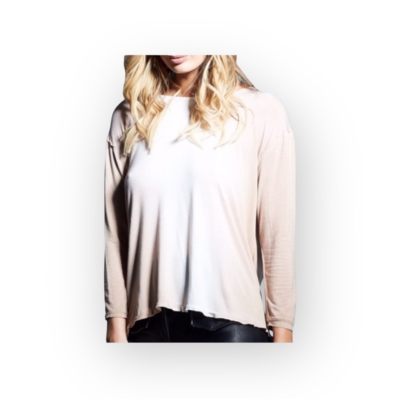 new Gypsy05 ☀︎︎ Waterfall Open Back Long Sleeve Top ☀︎︎ Cream Ombré Tie Dye ☀︎︎ - Picture 4 of 16